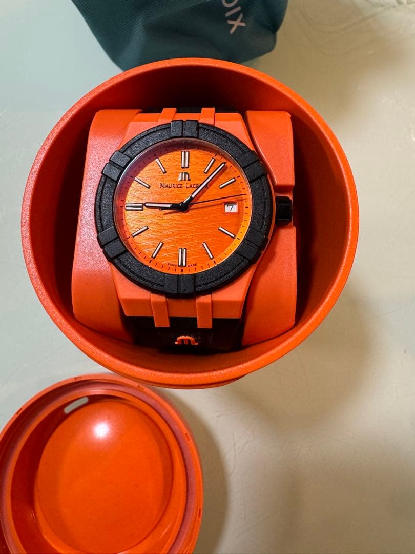 Y*N様 Maurice Lacroix アイコン　タイド　時計 オレンジ