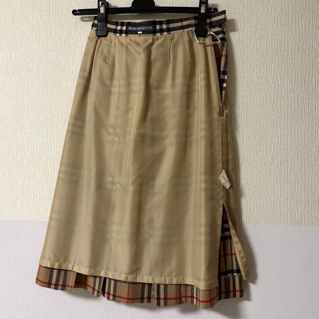 BURBERRY バーバリー チェック プリーツスカート7号サイズ