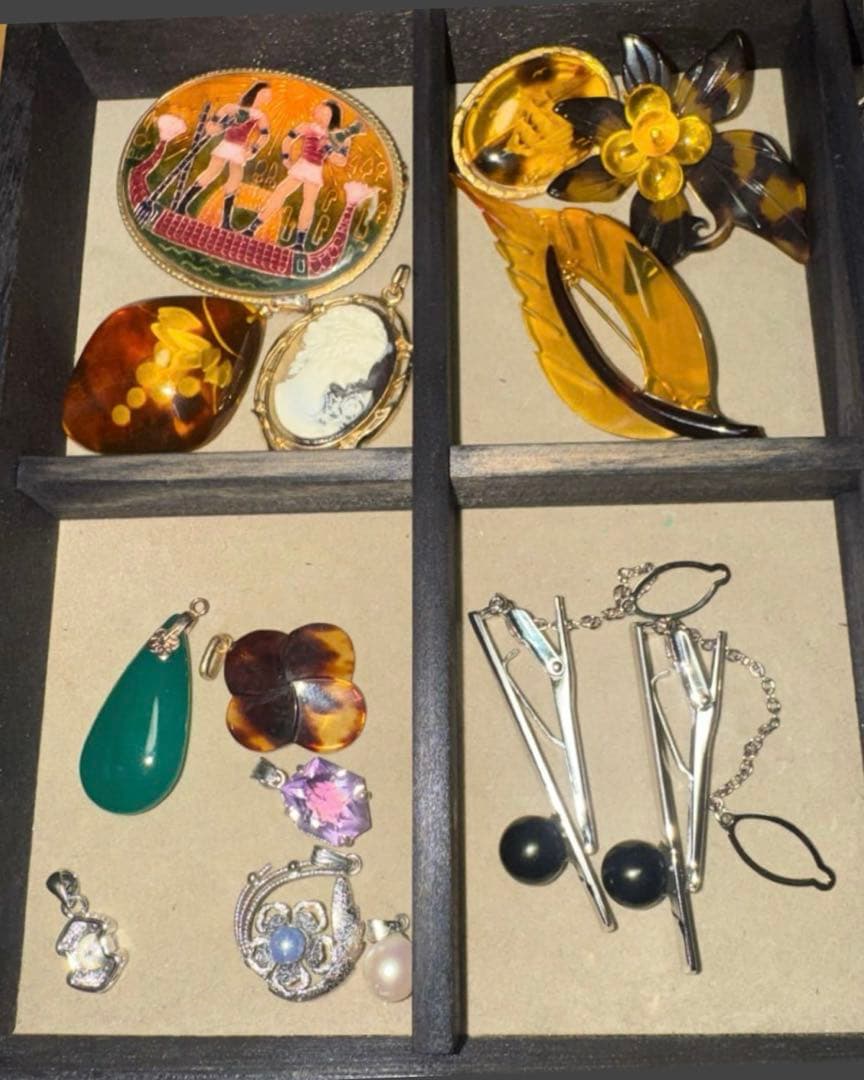 ⭐︎遺品整理まとめ売り⭐︎ジュエリーボックス ネックレス ヘアアクセサリー
