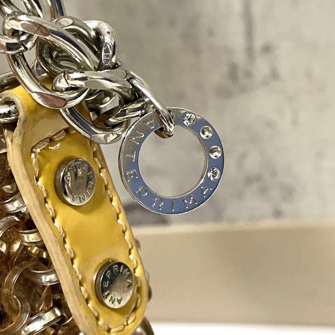 美品 アンテプリマ ワイヤーバッグ ルケット リング ビジュー 金具 ゴールド