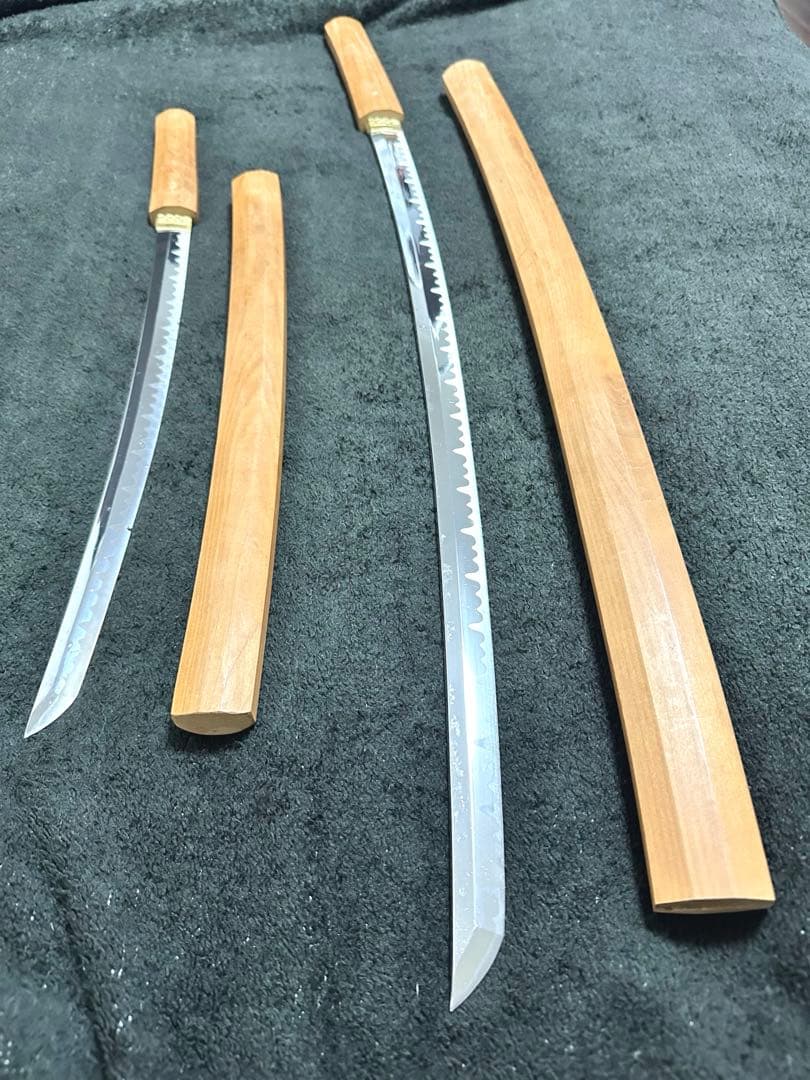 模造刀 白鞘 段平　居合刀 刃文 拵え　太刀