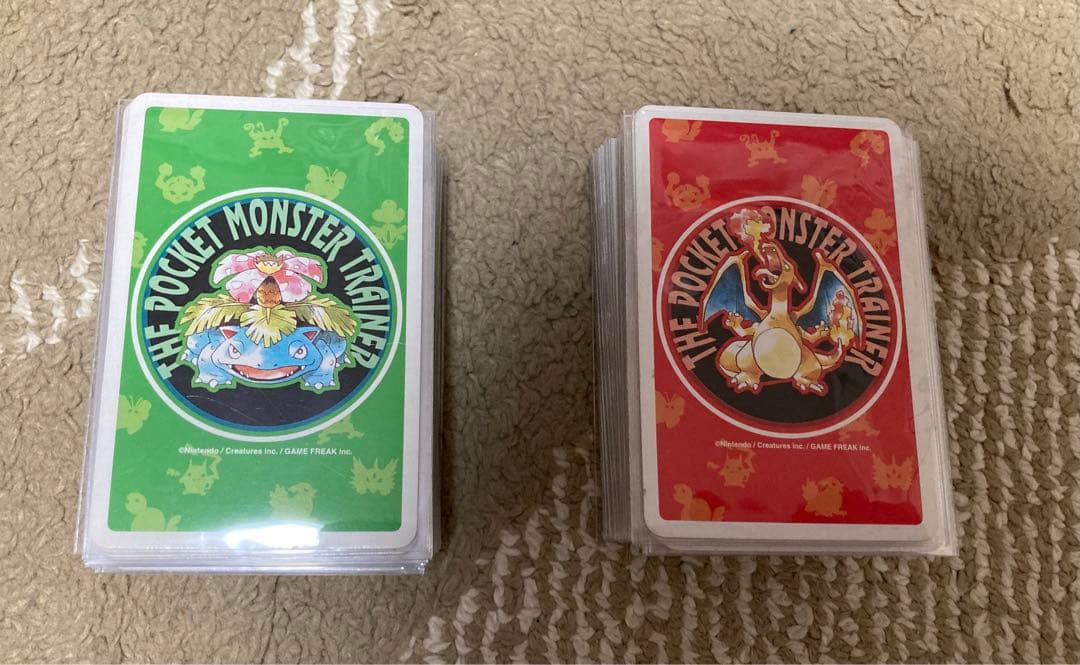 初代ポケモン赤緑 トランプ二つセット ポケモントランプ 初代 緑 赤 2