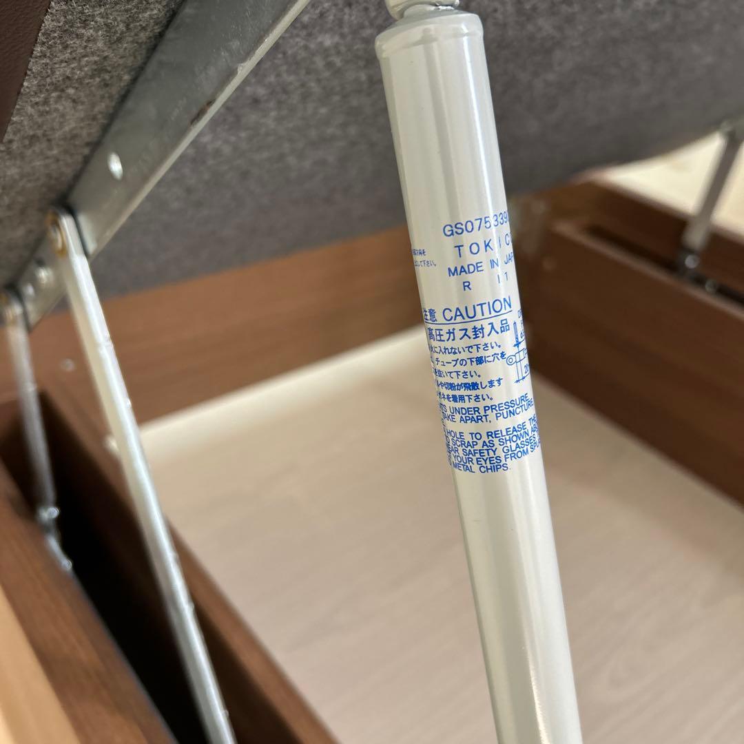 収納付きシングルベッドフレーム