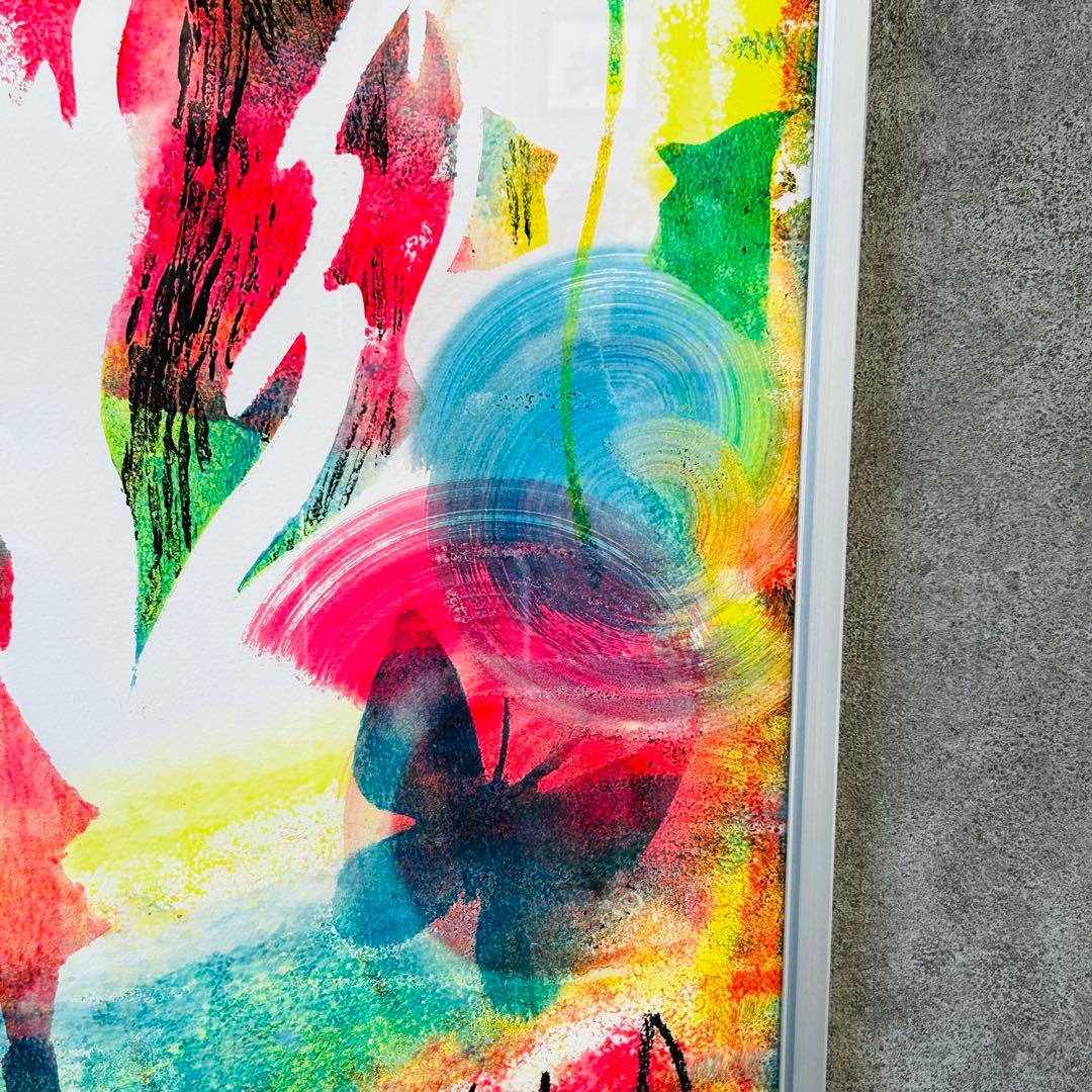 希少 ユキンコアキラ 直筆サイン入り　B2 額装　ゴットオブタレント出演