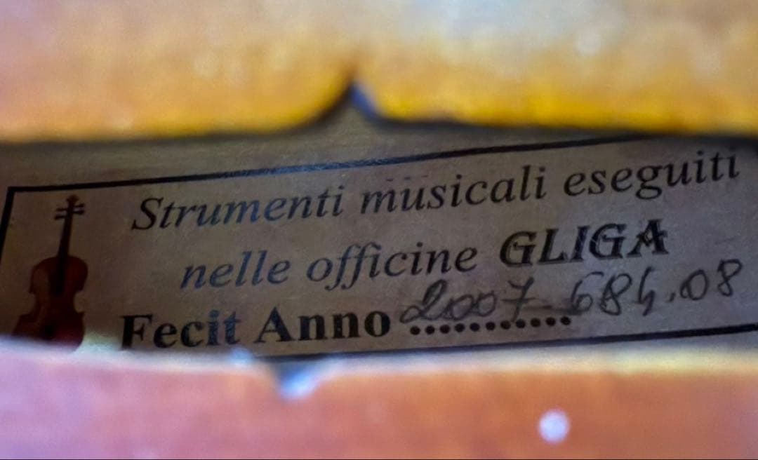 グリガ　GLIGA Fecit Anno バイオリン　1/4 サイズ　2001