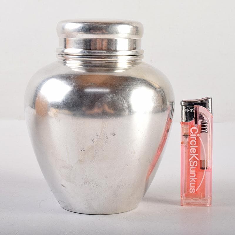 煎茶道具 浪華錫半造 上錫製 茶壷 茶心壷 約644g 共箱 M R8521 - メルカリ