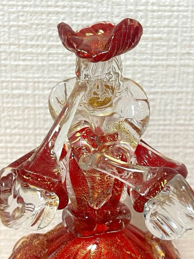 希少・美品】ベネチアンガラス フィギュリン 人形 ヴェネチアン