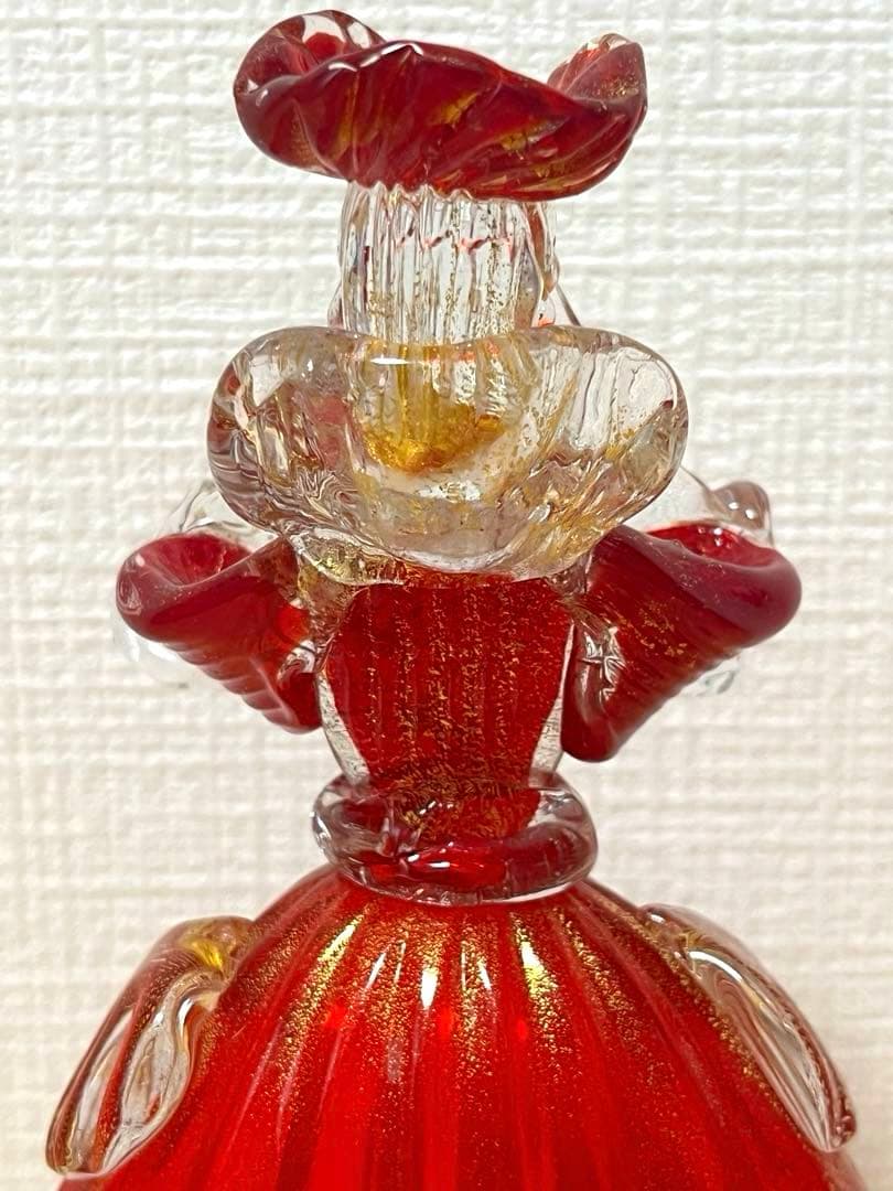 希少・美品】ベネチアンガラス フィギュリン 人形 ヴェネチアン