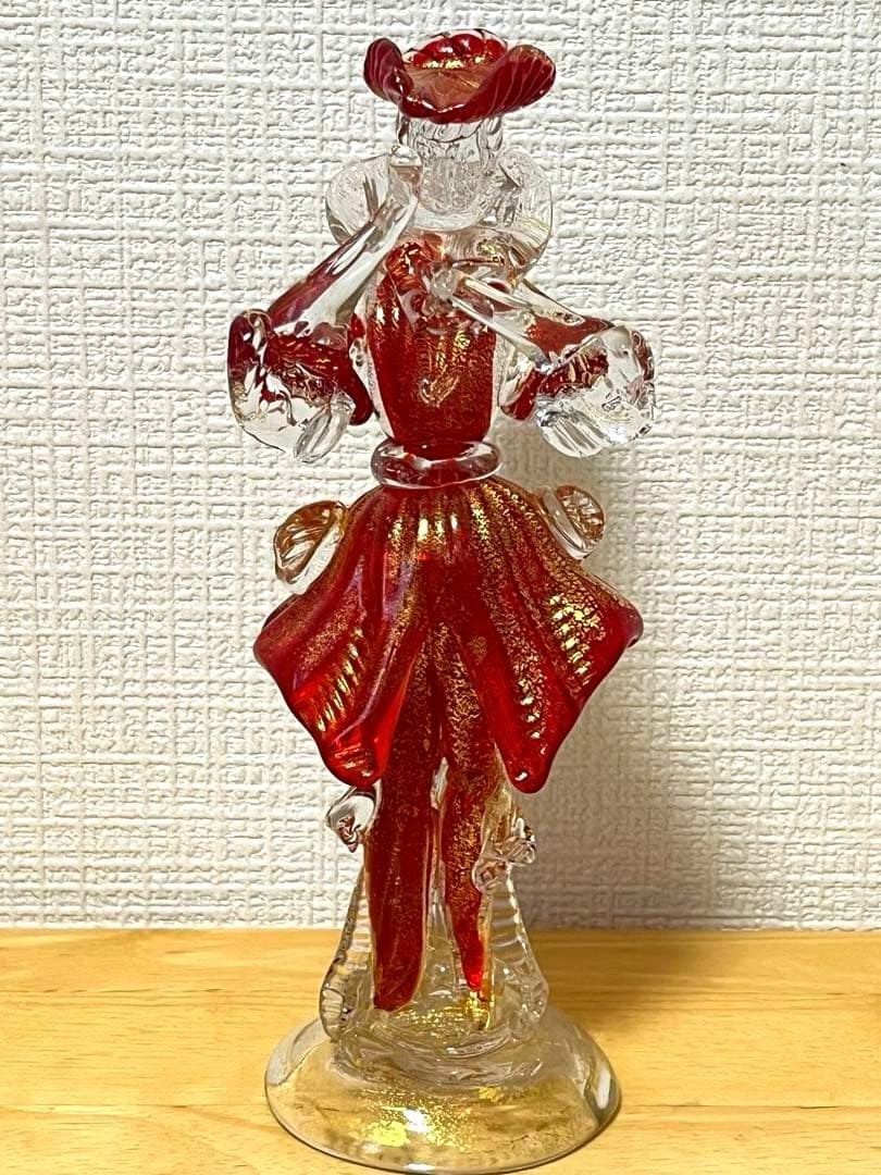 希少・美品】ベネチアンガラス フィギュリン 人形 ヴェネチアン