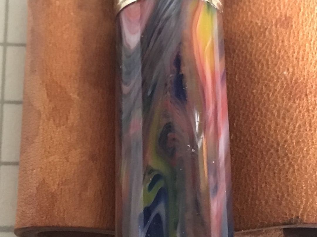 大橋堂万年筆 14k 字幅M？ アクリル樹脂 大橋堂 万年筆 14K 大橋堂万年筆