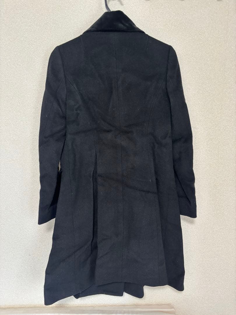 Vivienne Westwood Red Label ラブ襟ベロア切替コート Westwood