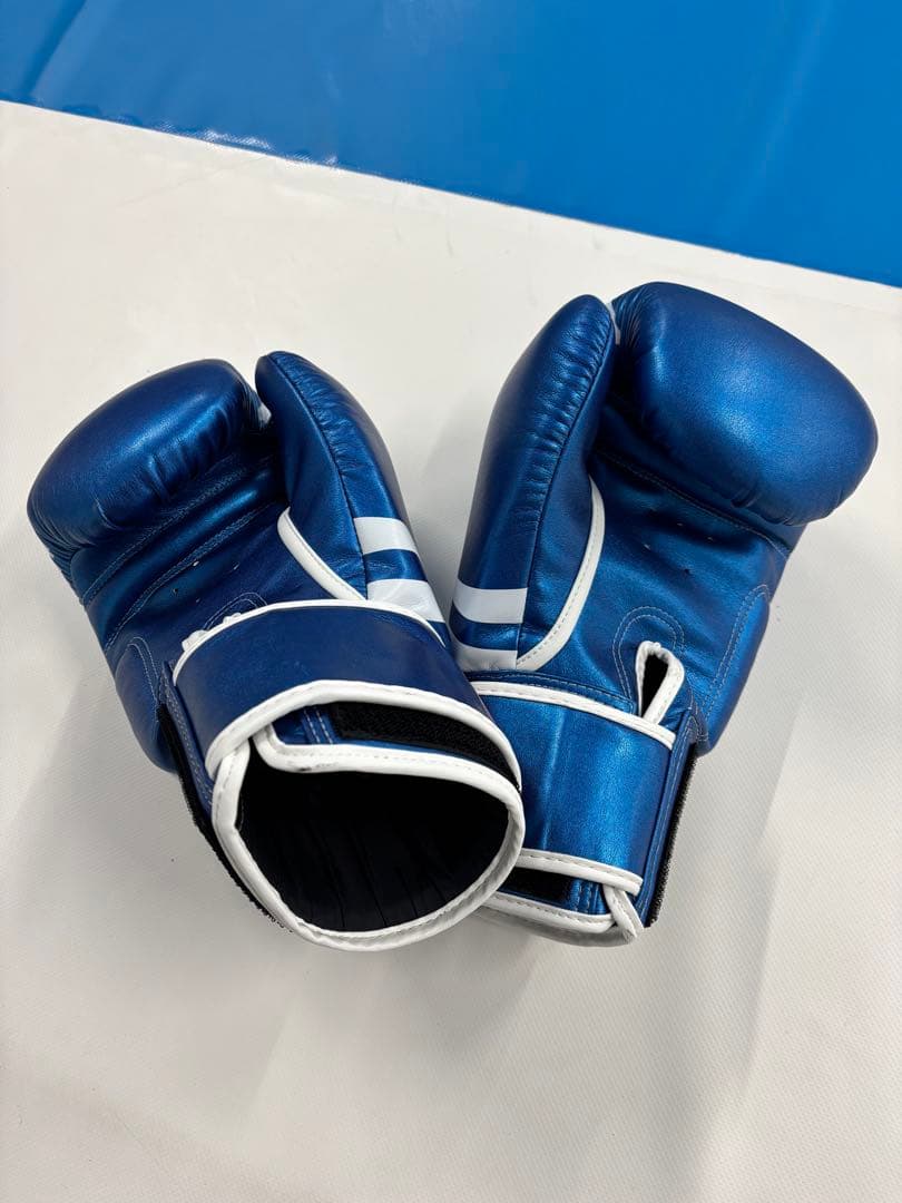 TWINS ボクシンググローブ 16oz PUレザー メタリックブルー