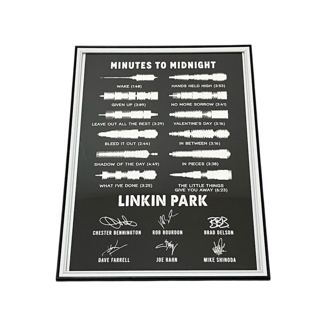 額縁付き】 Linkin Park リンキンパークA2ポスター 波形 - メルカリ