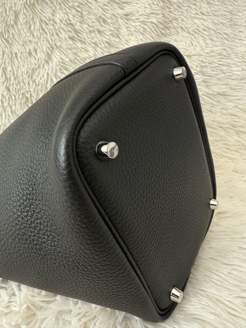 【美品】キューブバッグ PM ブラック×金具シルバー バッグインバッグ付き