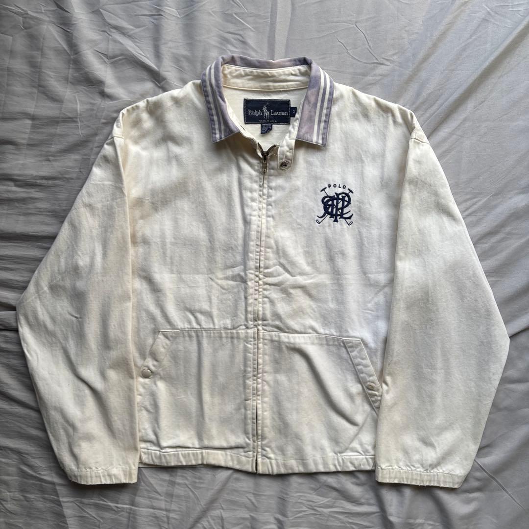 【80s】USA製 Ralph Lauren スウィングトップ マリン
