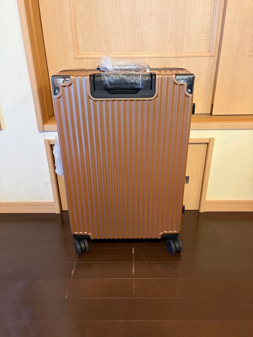 新品未使用】C.jutro スーツケース フレームタイプ Mサイズ キャメル色