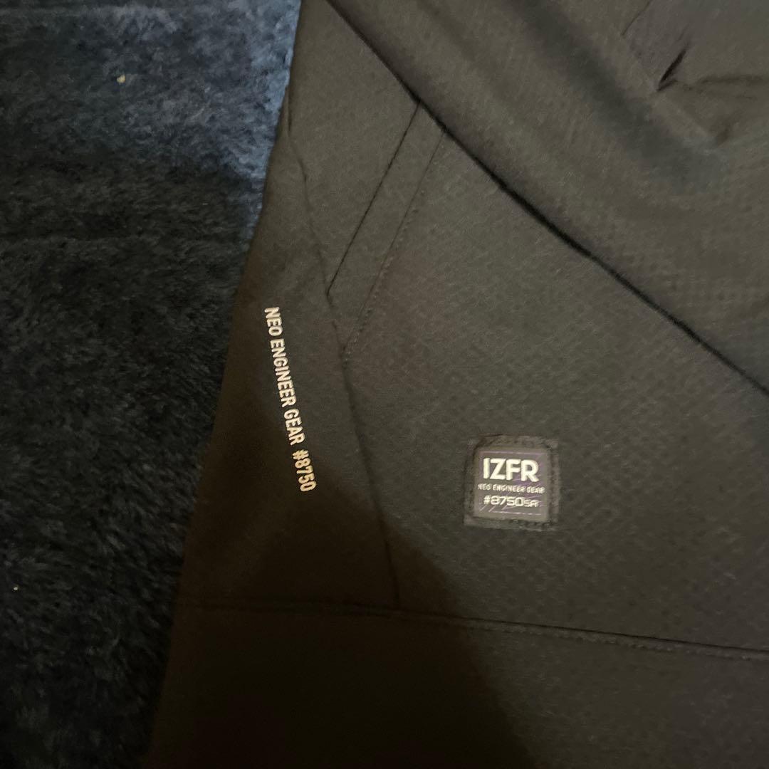 T*a様 アイズフロンティアブラックジャケット LLサイズ フロントポケット付き