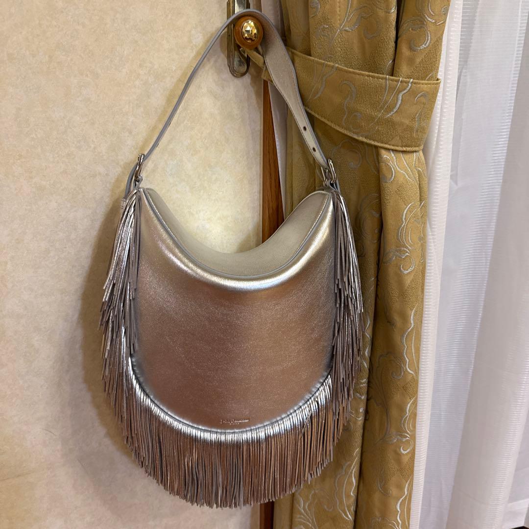 j&m davidsonシルバー フリンジ ショルダーバッグ フィエスタ　24