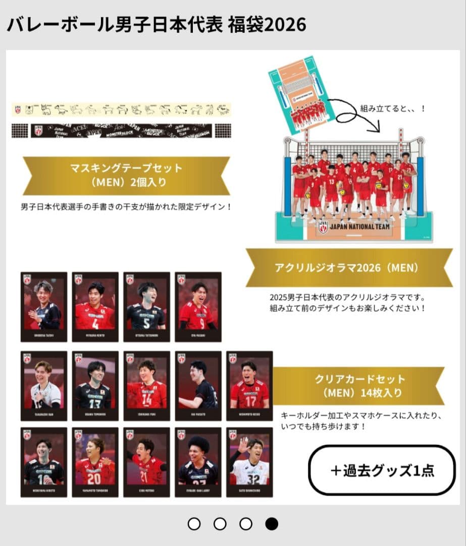 限定/男子バレー2025年グッズ7点セッ卜 山崎彰都直筆サイン付12/29〆