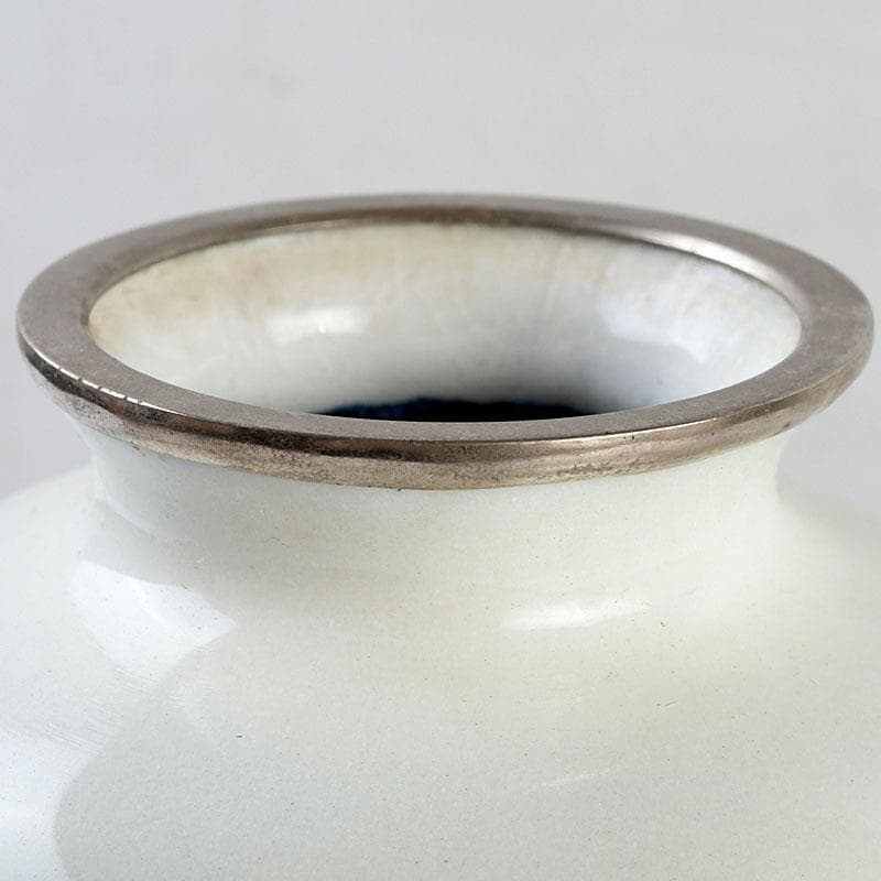 七宝焼 白地竹文 花瓶 時代箱 V 9506 - メルカリ