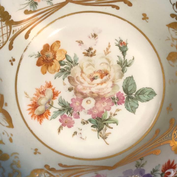 アンティーク リモージュ フラワー ブーケ ボール