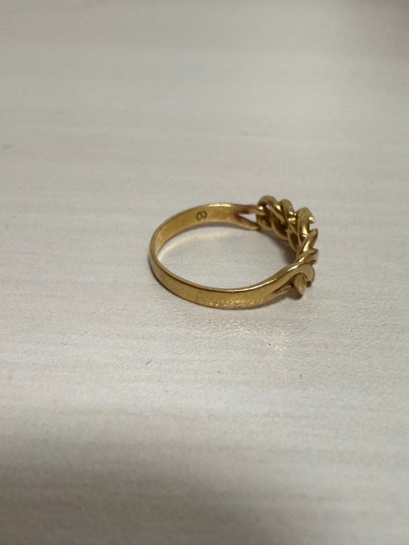 k18 15〜16号　リング　指輪 ゴールド