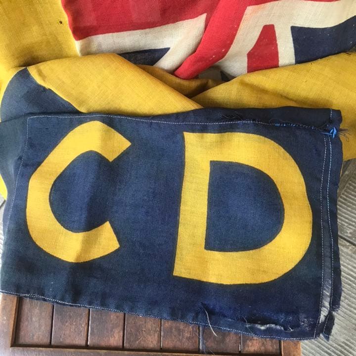 レア！20's～30’s 実物イギリスアンティーク軍関連旗フラッグ英国ミリタリー