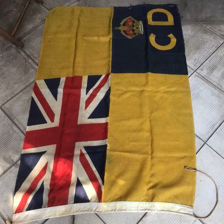レア！20's～30’s 実物イギリスアンティーク軍関連旗フラッグ英国ミリタリー