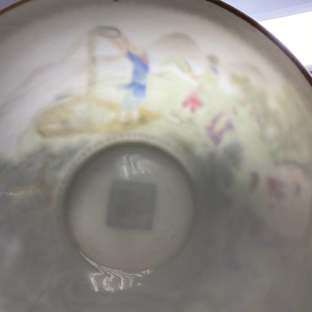 中国清時代 乾隆年製 薄胎極上人物風景画鉢 箱付 東Y7-0331☆2Fトヒト