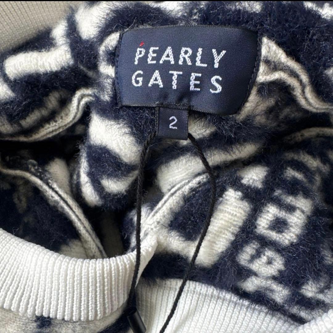 新品♪96.800円PEARLY GATES フードニットパーカー＆スカート Ｌ