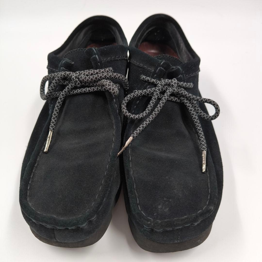 【Clarks】ワラビー スエード ゴアテックス 26 ブラック ビブラムソール