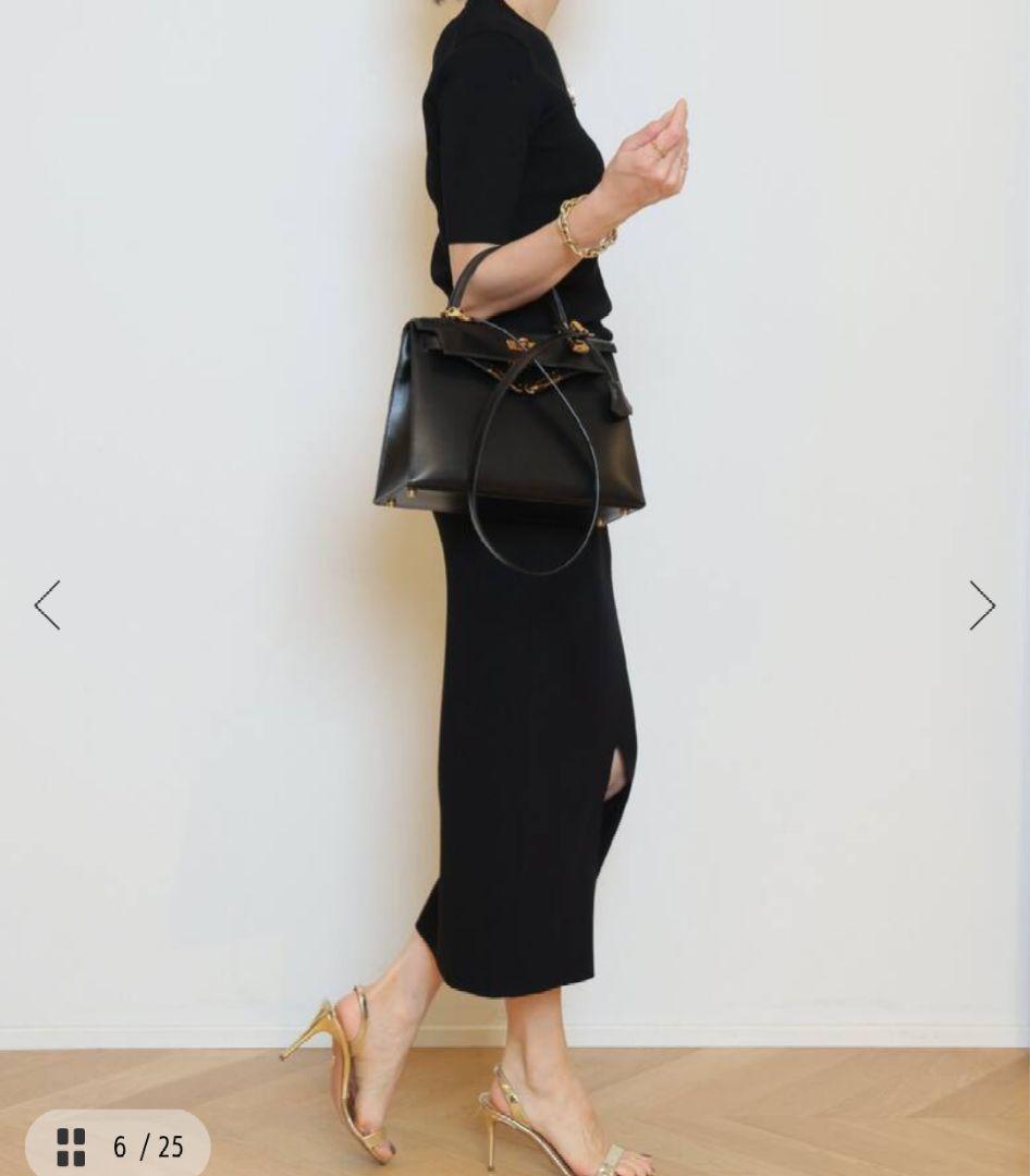 ドゥーズィエムクラス♡DINER RIB TIGHTスカート 36