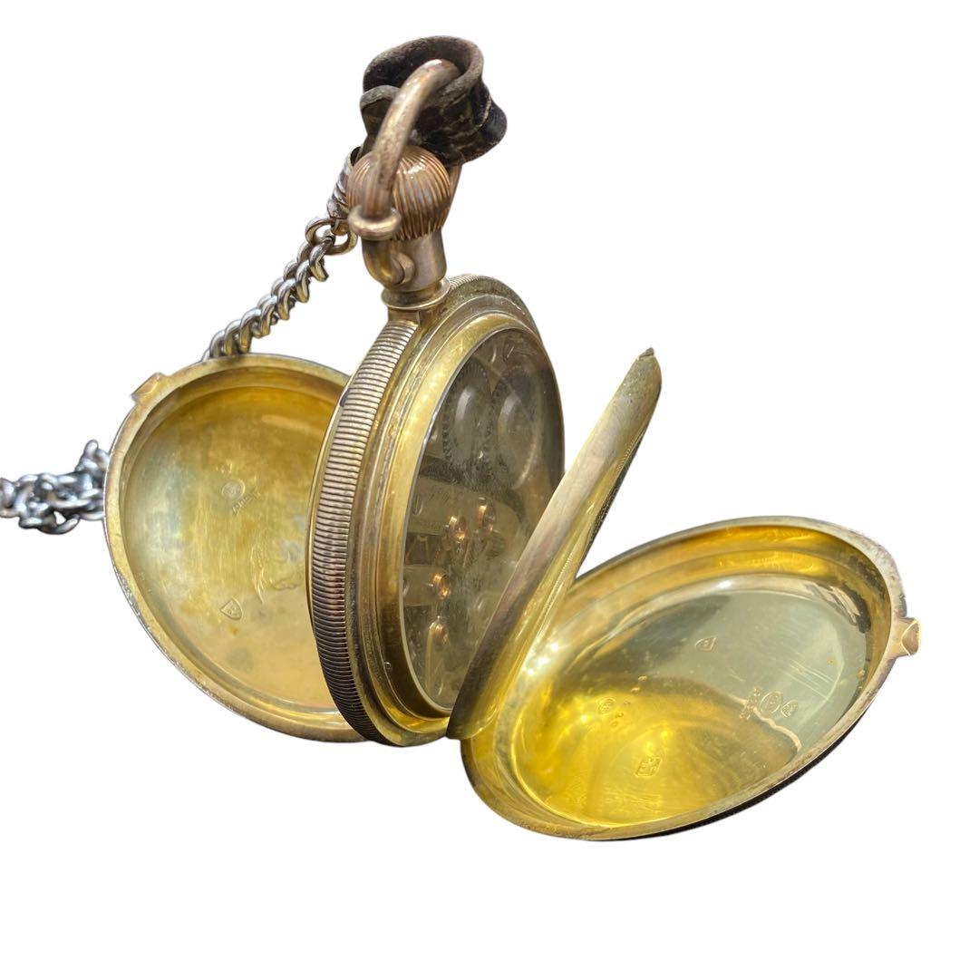 ○【超希少】コロン商会 商館時計 J.C&Co 鶴印 手巻き 懐中時計 稼動品