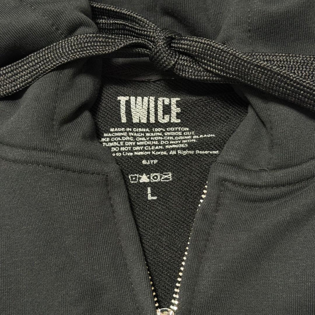 TWICE THIS IS FOR WORLD TOUR ジップ パーカー L