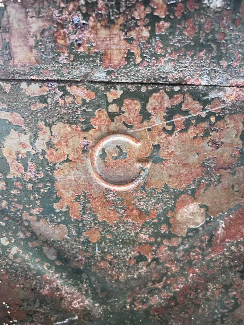 【希少ノズル付き】US軍放出品 1952年製 錆びたヴィンテージ ジェリカン