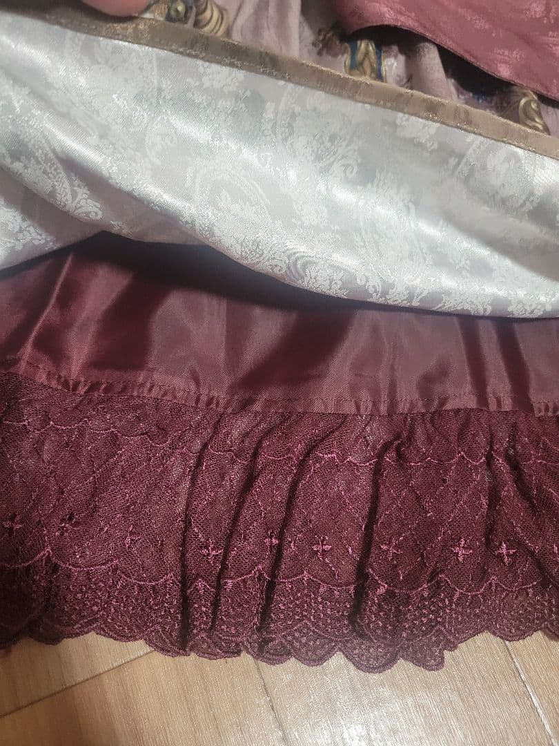 axes femme kawaii グランドフィナーレミディスカート ワイン