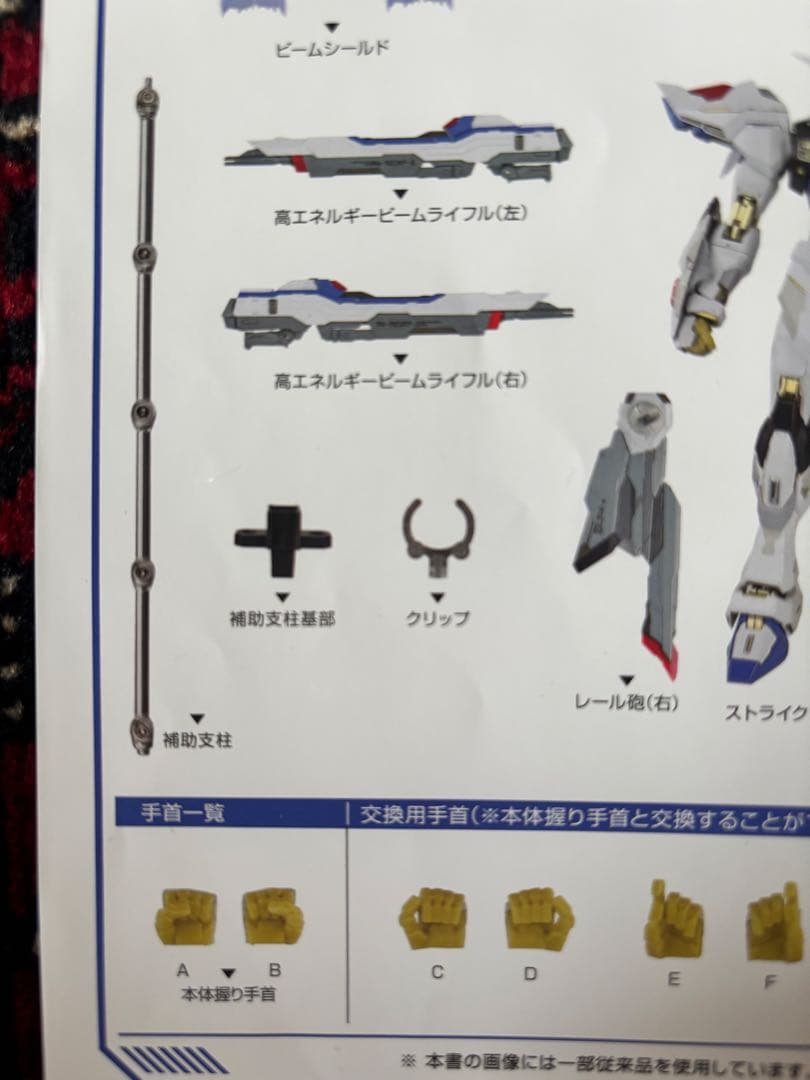 メタルビルド　ストライクフリーダム+光の翼 SOUL BLUE セット　欠品あり