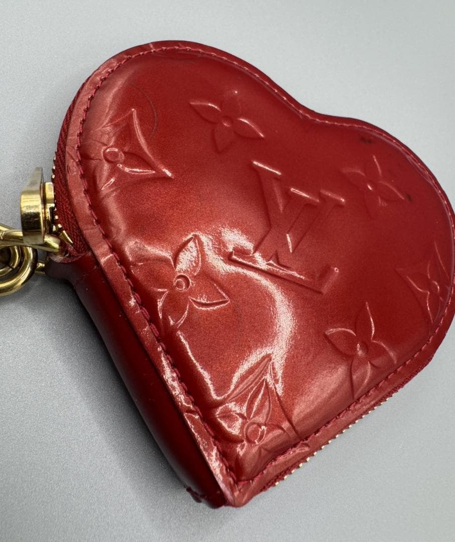 【イベントやギフトに】LV ヴェルニ ポルトモネ クール ハート型 赤 廃盤
