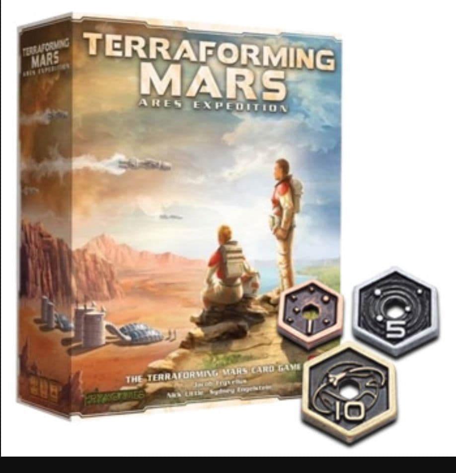 ボードゲーム「テラフォーミングマーズ」の金属製 メタルコイン セット