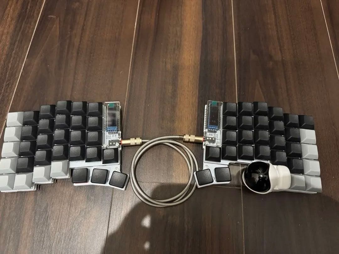 Keyball44 自作キット ホワイト / ケース付き Keyball44完成品