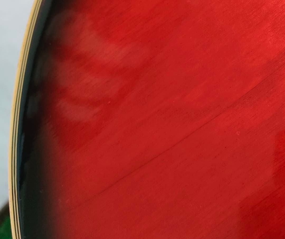 ジャンク品】Teisco BA-2 セミアコースティックエレキベース レッド