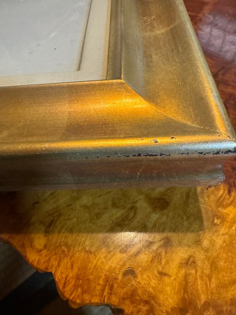 絵画 桝田隆一氏 雪林 額装付き