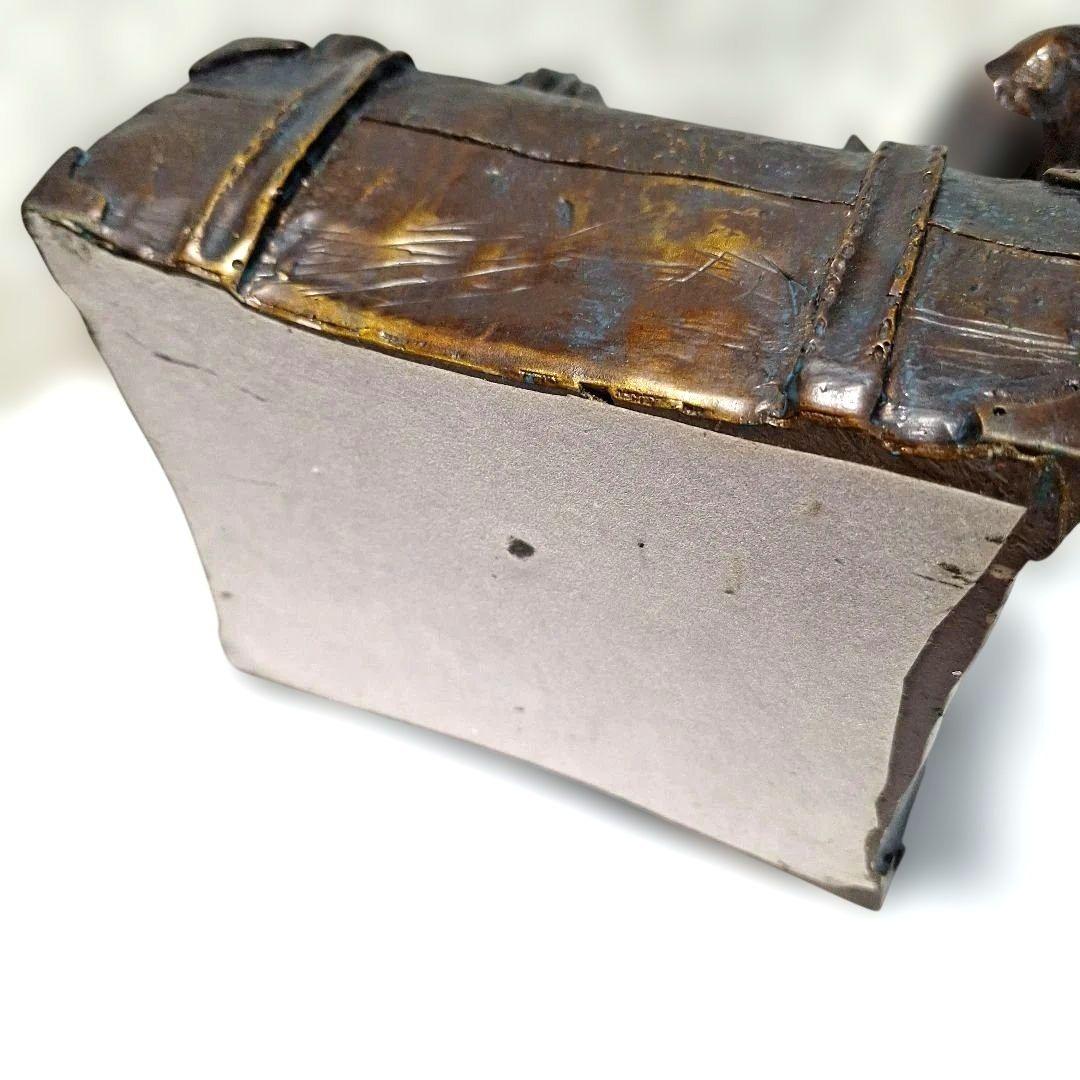 置物 ブロンズ像 本を読む少年 インテリア アンティーク オブジェ 希少