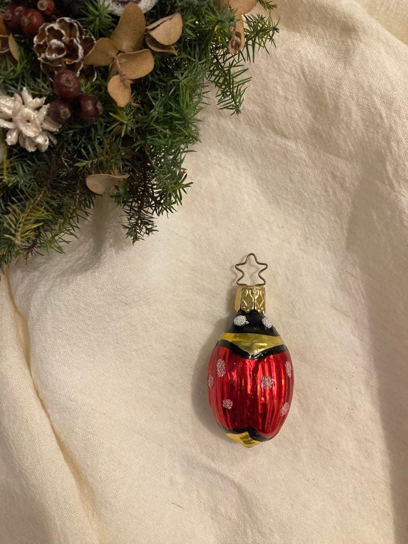 vintage German Inge glass クリスマスオーナメント 6個