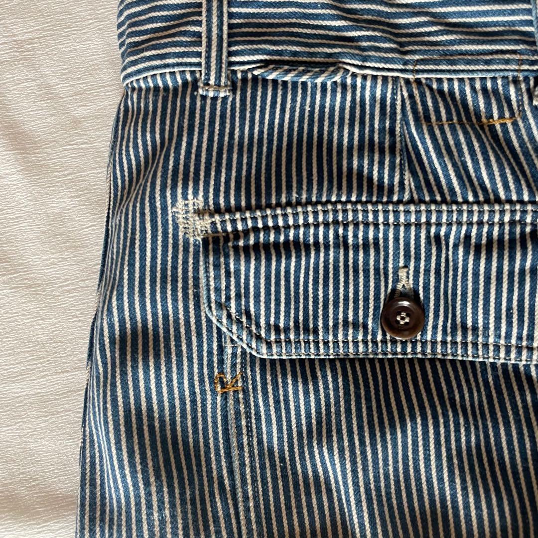 専用商品5182【美品】45R 小麦デニムの908ベイカーパンツ ストライプ
