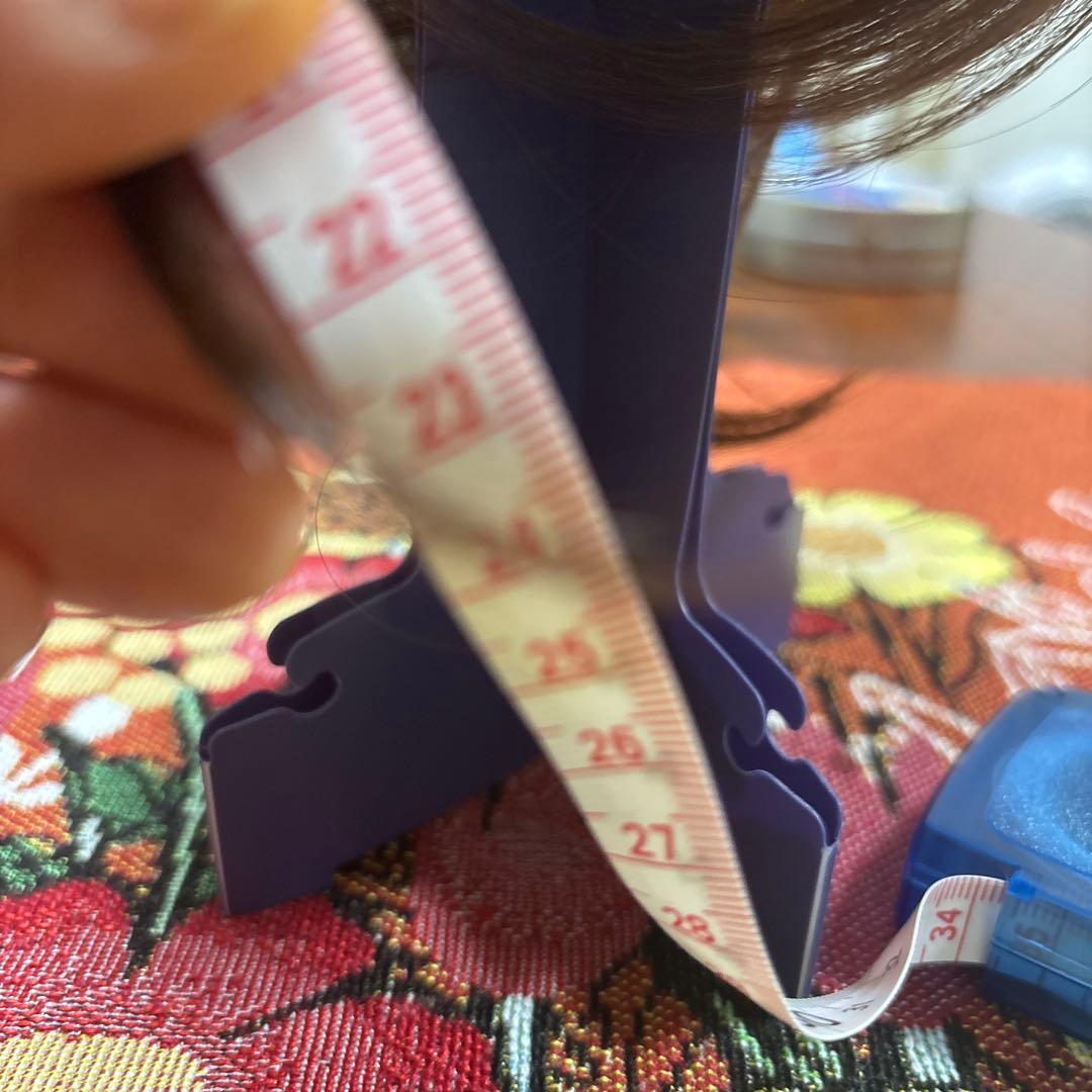 ブラウン ショートボブウィッグ 合成繊維