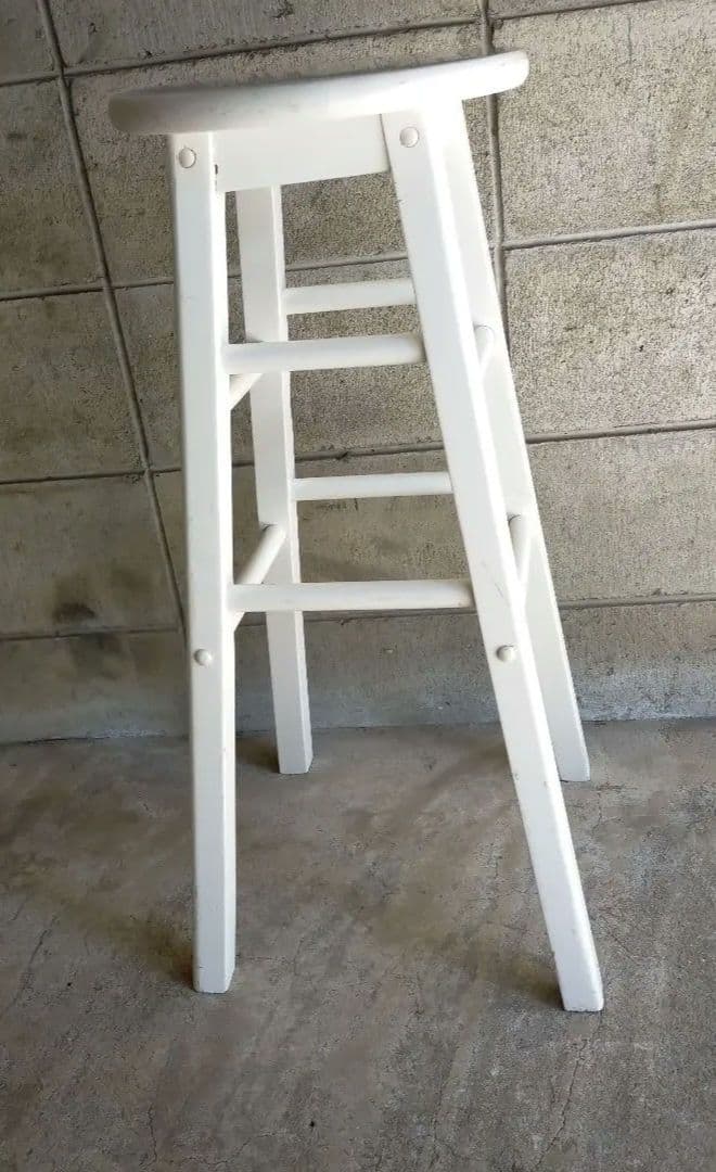 昭和レトロ・丸椅子・カウンターチェアー・木製・インテリア雑貨・ガーデニング・