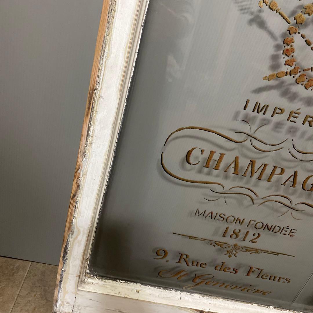 フランス アンティーク ショップウインドー ガラス窓