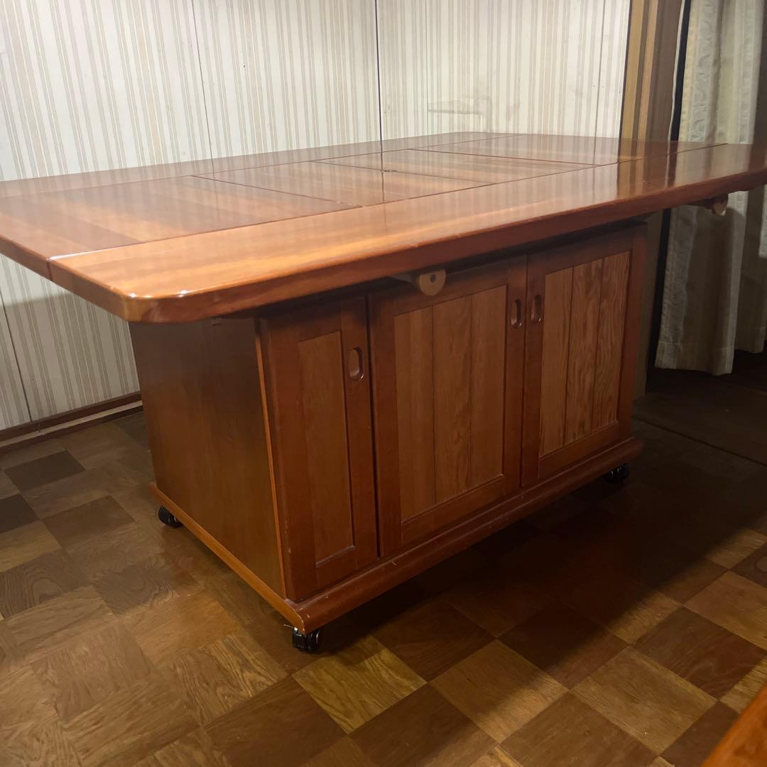 CANADIAN テーブル　木製収納付き