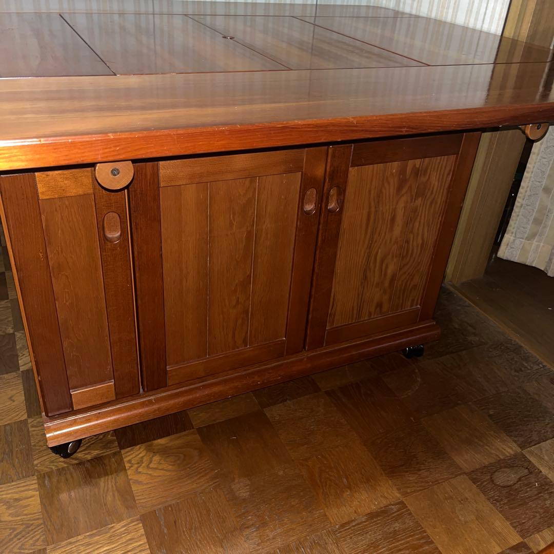 CANADIAN テーブル　木製収納付き